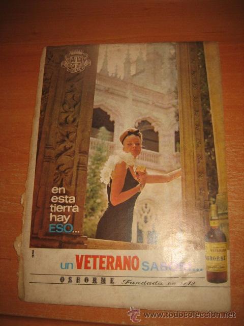 Coleccionismo de Revistas y Peri&oacute;dicos: PUBLICIDAD BRANDY VETERANO OSBORNE HOJA DE REVISTA READERS DIGEST 1965