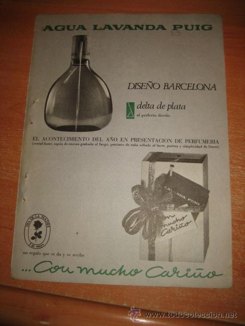 Coleccionismo de Revistas y Peri&oacute;dicos: PUBLICIDAD AGUA LAVANDA PUIG  HOJA DE REVISTA READERS DIGEST 1965