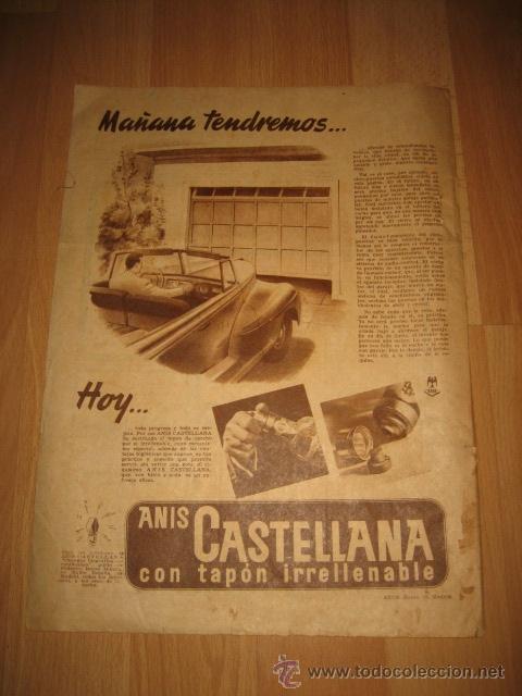 Collection Magazines and Newspapers: PUBLICIDAD ANIS CASTELLANA  HOJA DE REVISTA  ABC 1949