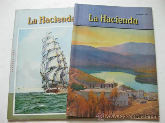 Coleccionismo de Revistas y Peri&oacute;dicos: DOS REVISTAS DE AGRICULTURA Y MAQUINARIA - LA HACIENDA 1946 Y 1947