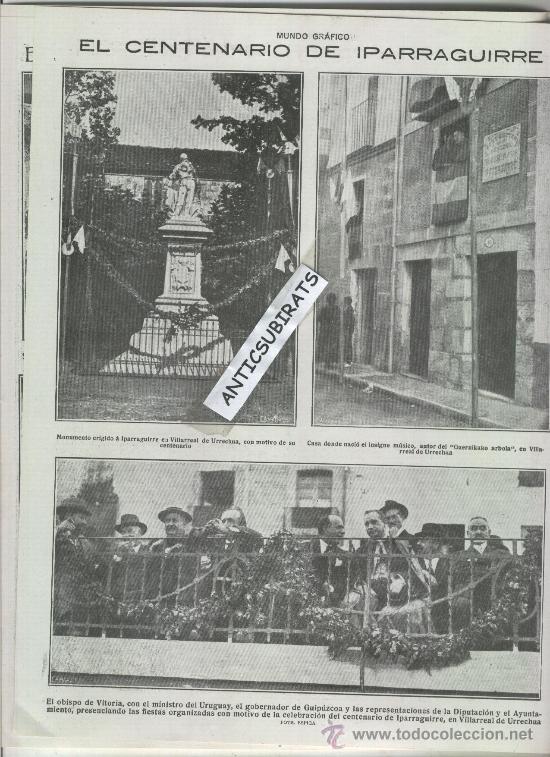 Collection Magazines and Newspapers: REVISTA 1920 IPARRAGUIRRE VILLARREAL D URRECHUA.VILLAREAL.XEXAUEN.CORREO POSTAL AEREO PISTOLA BUFALO