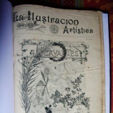 Coleccionismo de Revistas y Periódicos: 1895-EL QUIJOTE.CERVANTES.ILUSTRACIÓN ARTÍSTICA.LISTADO EDICIONES TODOS IDIOMAS.GRABADOS.ORIGINAL