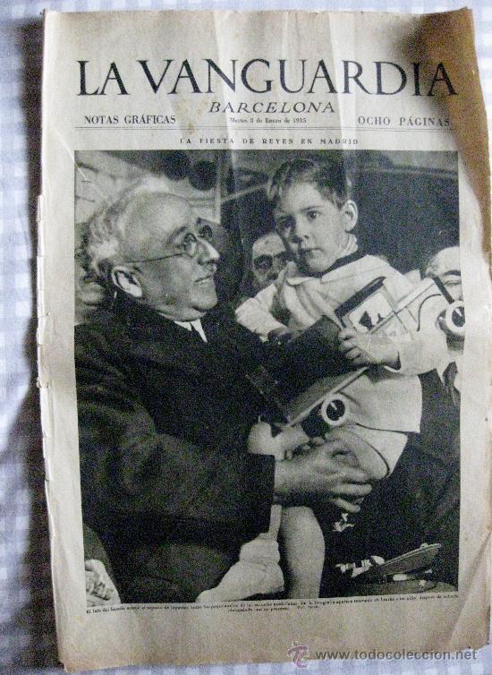 Collection Magazines and Newspapers: LA VANGUARDIA-NOTAS GR&Aacute;FICAS--MARTES 8 ENERO 1935. 8 P&Aacute;GINAS