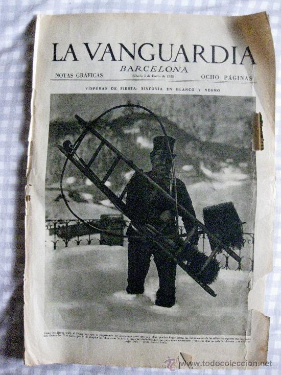 Collection Magazines and Newspapers: LA VANGUARDIA-NOTAS GR&Aacute;FICAS--S&Aacute;BADO 5 ENERO 1935. 8 P&Aacute;GINAS