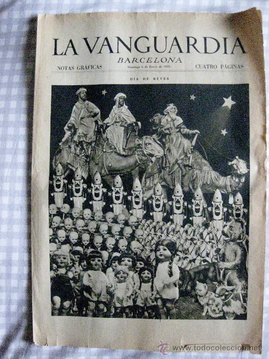 Collection Magazines and Newspapers: LA VANGUARDIA-NOTAS GR&Aacute;FICAS--DOMINGO 6 ENERO 1935. 4 P&Aacute;GINAS.