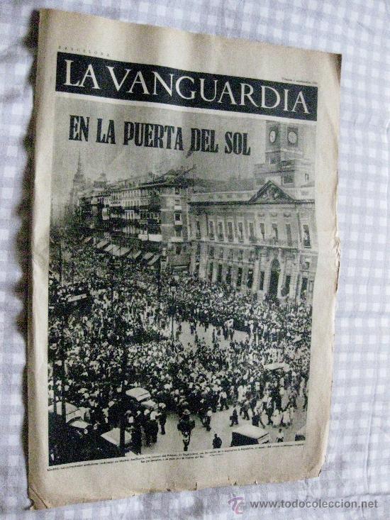 Coleccionismo de revistas y peri&oacute;dicos: LA VANGUARDIA-NOTAS GR&Aacute;FICAS -GUERRA CIVIL-VIERNES 4 DE SEPTIEMBRE 1936. 4 P&Aacute;GINAS.