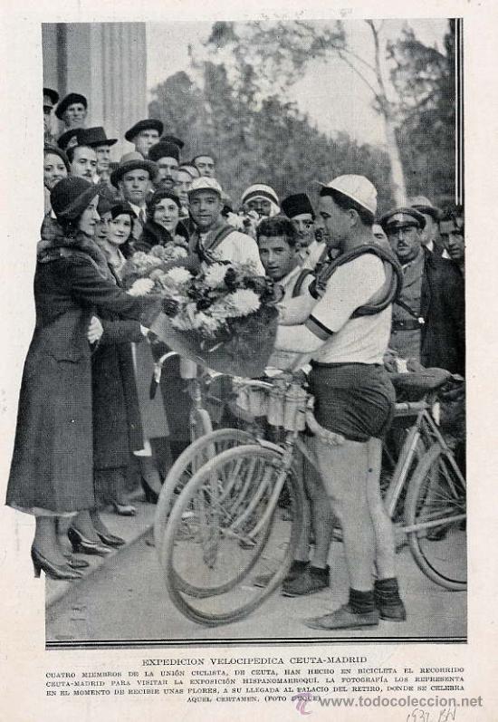 Coleccionismo de revistas y peri&oacute;dicos: CICLISMO 1932 CEUTA-MADRID HOJA REVISTA