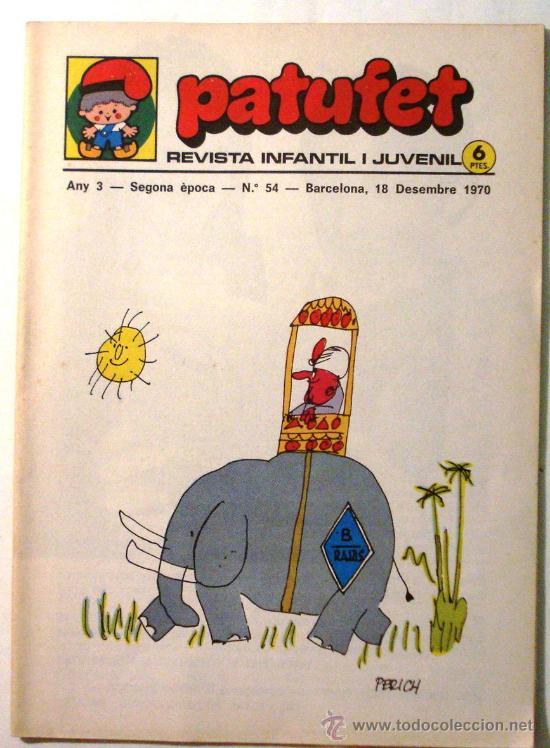Coleccionismo de Revistas y Peri&oacute;dicos: PATUFET - A&Ntilde;O 3 - SEGUNDA EPOCA - N&ordm; 54 -1970 -