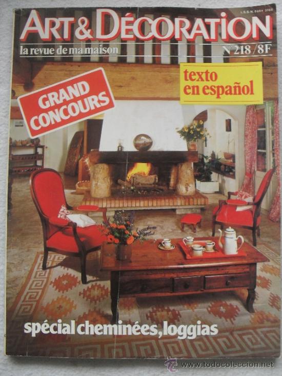 Collezionismo di Riviste e Giornali: REVISTA DE DECORACON - ART & DECORATION - N&ordm; 218 - ENER/FEBRE 1980 - EN FRANCES CON TEXTO EN ESPA&Ntilde;OL