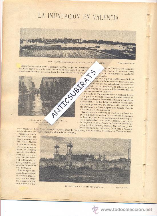 Collection Magazines and Newspapers: REVISTA.A&Ntilde;O 1897.INUNDACIONES EN VALENCIA.MARCHALENES.PUENTE DE MAR.LLANO DE LA ZAIDEA.TRINIDAD.REAL