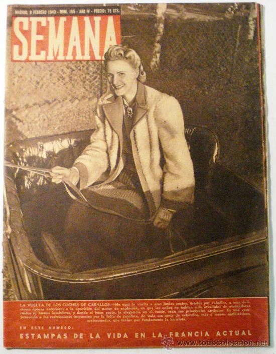Collezionismo di Riviste e Giornali: SEMANA N&ordm; 155 A&Ntilde;O 1943