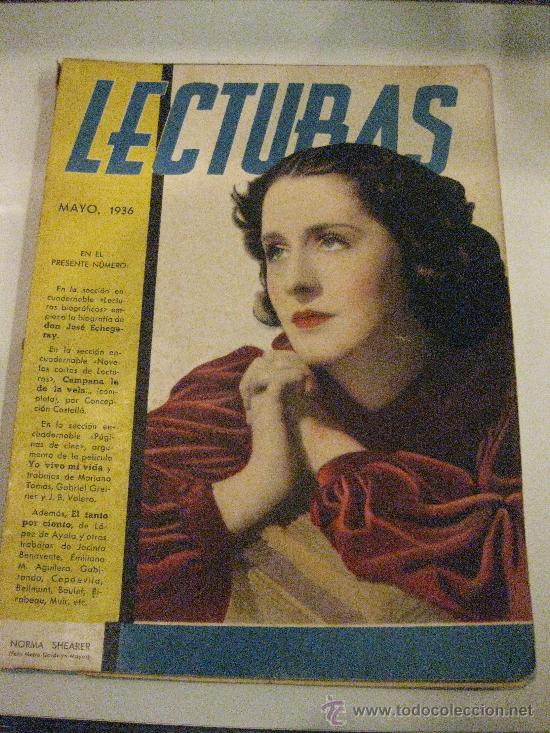 Collezionismo di Riviste e Giornali: LECTURAS MAYO 1936. NORMA SHEARER EN PORTADA.