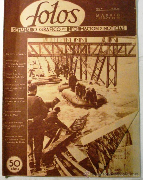 Colecionismo de Revistas e Jornais: FOTOS - SEMANARIO GRAFICO N&ordm; 218 A&Ntilde;O 1941