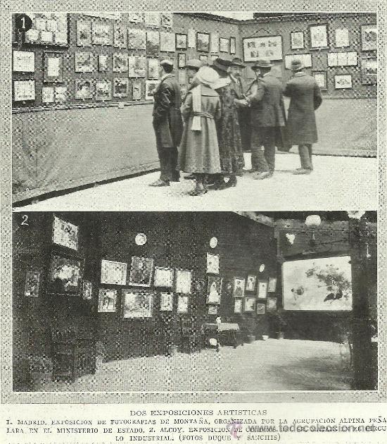 Coleccionismo de Revistas y Peri&oacute;dicos: * ARTE * Exposiciones: fotograf&iacute;as de monta&ntilde;a por la Agrupaci&oacute;n Alpina Pe&ntilde;alara y Alcoy- 1919