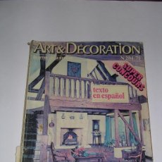 Coleccionismo de Revistas y Periódicos: REVISTA DE DECORACION ART & DECORATION DE 1978 CON TEXTO ESPAÑOL Nº 204