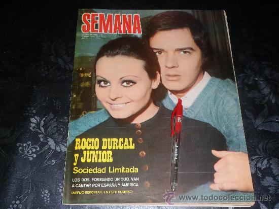 Coleccionismo de Revistas y Peri&oacute;dicos: ROCIO DURCAL y JUNIOR - TERESA RABAL ... en SEMANA 1970
