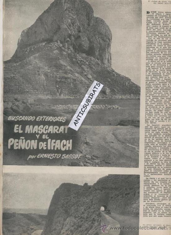 Coleccionismo de revistas y peri&oacute;dicos: REVISTA.A&Ntilde;O 1954.EL MASCARAT.PE&Ntilde;ON DE IFACH.CINE.MARILYN MONROE.ESTUDIOS BARCELONESES DE CINE.