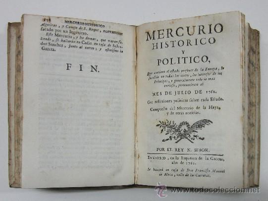 Resultado de imagen de Mercurio Histórico y Político