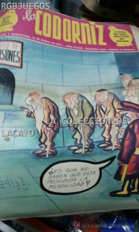 Coleccionismo de Revistas y Peri&oacute;dicos: LA CODORNIZ N&ordm; 1626 A&Ntilde;O1973