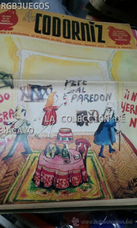 Coleccionismo de Revistas y Peri&oacute;dicos: LA CODORNIZ N&ordm; 1627 A&Ntilde;O1973