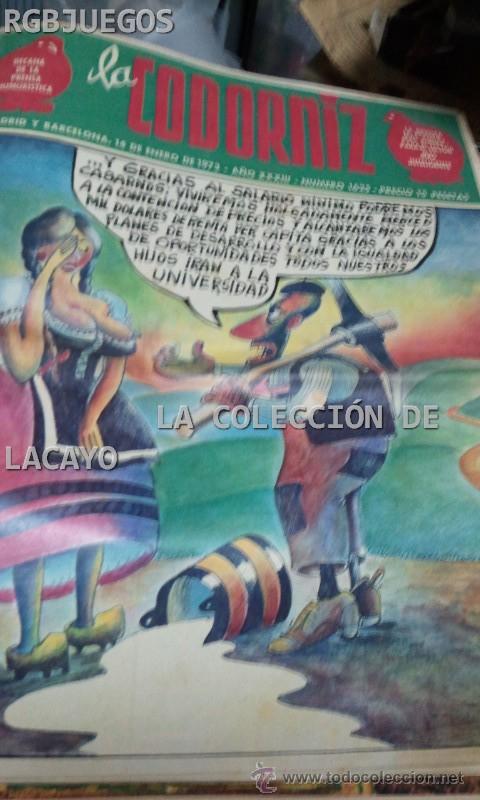 Coleccionismo de Revistas y Peri&oacute;dicos: LA CODORNIZ N&ordm; 1625 A&Ntilde;O1973
