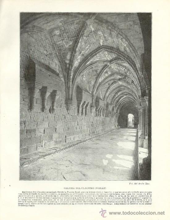 Collectionnisme de Revues et Journaux: * POBLET * Espa&ntilde;a Art&iacute;stica y Monumental  ( circa 1921)