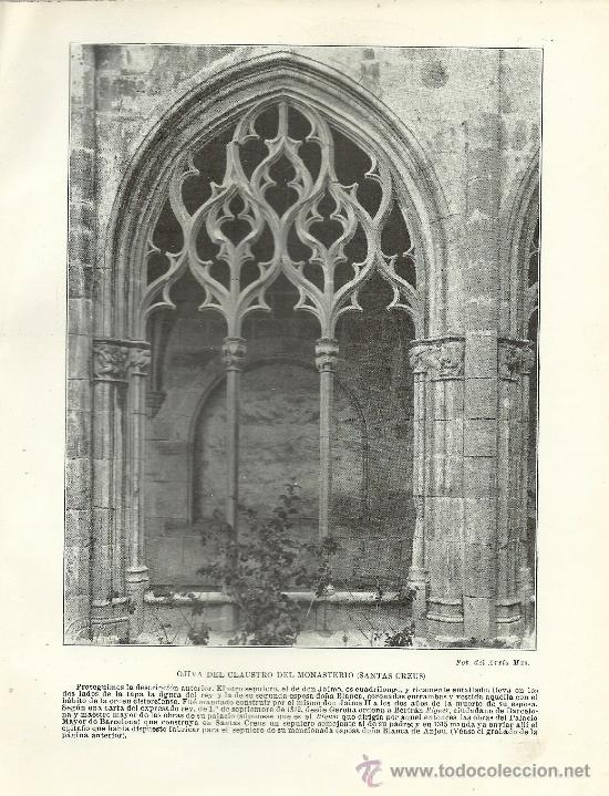 Collectionnisme de Revues et Journaux: * SANTAS CREUS * Espa&ntilde;a Art&iacute;stica y Monumental  ( circa 1921)