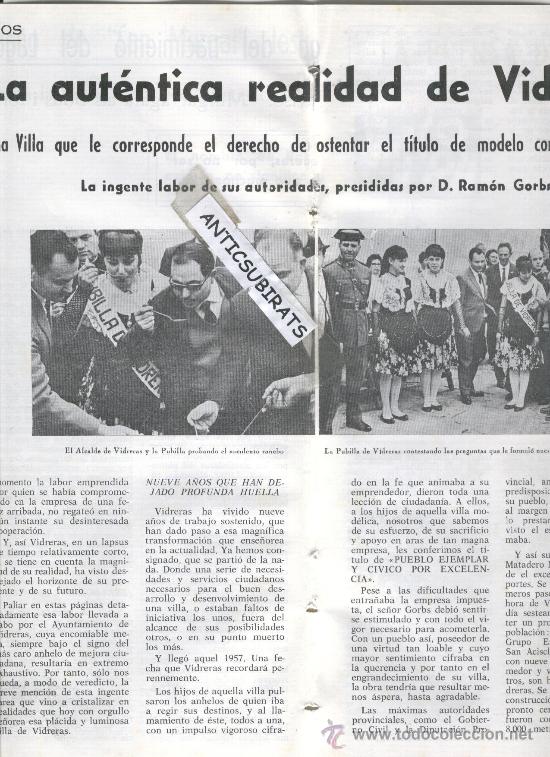 Collection Magazines and Newspapers: REVISTA.USTED.A&Ntilde;O 1966.VIDRERES.VIDRERAS.RAMON GORBS.CINE DE GERONA.JORGE LLADO.GERUNDENSE.CATALAN.