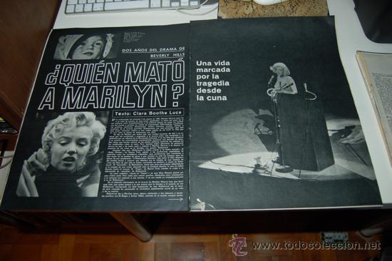 Coleccionismo de revistas y peri&oacute;dicos: MARILYN MONROE: Reportaje gr&aacute;fico sobre su vida y su muerte. 1964