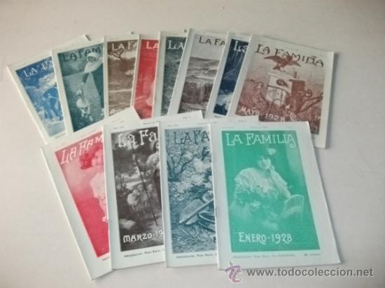 Coleccionismo de revistas y peri&oacute;dicos: REVISTA LA FAMILIA A&Ntilde;O 1928 &ndash; COMPLETO 12 N&Uacute;MEROS