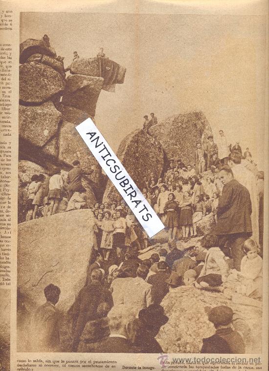 Coleccionismo de revistas y peri&oacute;dicos: REVISTA.A&Ntilde;O 1930.LA PE&Ntilde;A DEL ARCIPRESTE DE HITA..COLLADO DE LA SEVILLANA.PUERTO DEL LEON.GUADARRAMA.