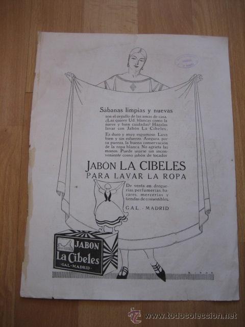 Coleccionismo de revistas y peri&oacute;dicos: PUBLICIDAD JABON LA CIBELES/GRANADA GRAVISIMO ACCIDENTE DE AVIACION HOJA DE REVISTA NUEVO MUNDO 1925