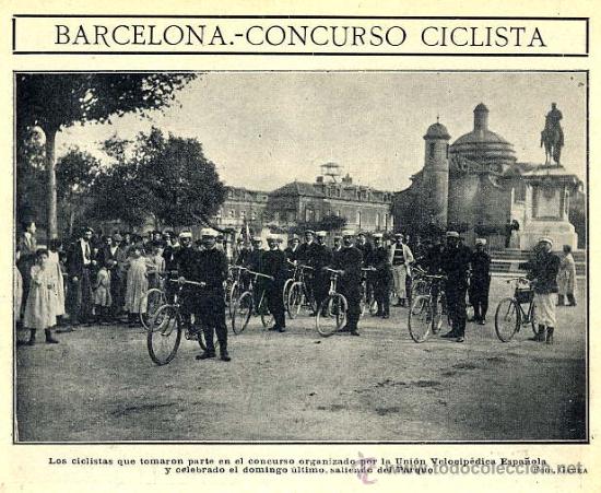Coleccionismo de revistas y peri&oacute;dicos: CICLISMO 1908 BARCELONA UNION VELOCIPEDICA ESPA&Ntilde;OLA RETAL HOJA REVISTA