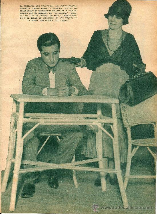 Coleccionismo de Revistas y Peri&oacute;dicos: * TEATRO * Loreto Prado y Melgares en La Locatis - 1932