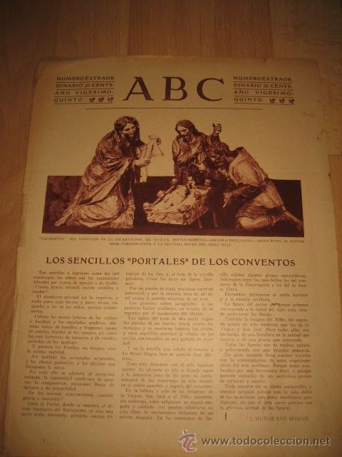 Sammeln von Zeitschriften und Zeitungen: NACIMIENTO DEL CONVENTO DE LA ENCARNACION SEVILLA  HOJA DE REVISTA A B C 1929