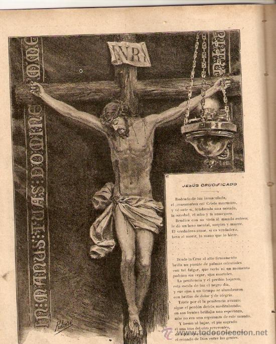 Collezionismo di Riviste e Giornali: A&Ntilde;O 1899.IGLESIAS DE MADRID.JESUS CRUCIFICADO.PEDRERO.CAMPOAMOR.BERNALDEZ.ADELA BLASCO.JOSE GONZALEZ