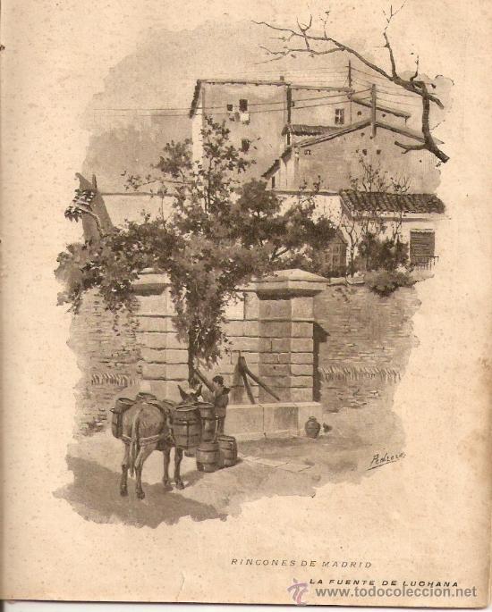 Colecionismo de Revistas e Jornais: A&Ntilde;O 1899.MADRID.FUENTE DE LUCHANA.AGAPITO CUEVAS.FOTOGRAFIA AMADOR.CASIMIRO SAINZ.