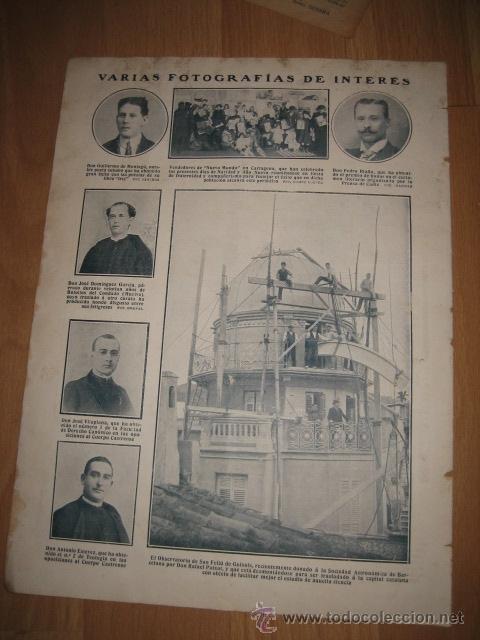 Sammeln von Zeitschriften und Zeitungen: EL OBSERVATORIO DE SAN FELIU DE GUIXOLS DONADO A LA SOCIEDAD ASTRONOMICHOJA REVISTA NUEVO MUNDO 1912