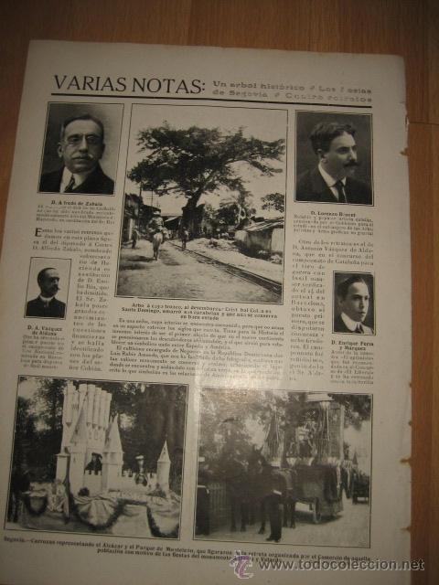 Coleccionismo de Revistas y Peri&oacute;dicos: FIESTAS DE SEGOVIA/LAS REINAS DE LOS MERCADOS DE VALENCIA HOJA REVISTA NUEVO MUNDO 1911