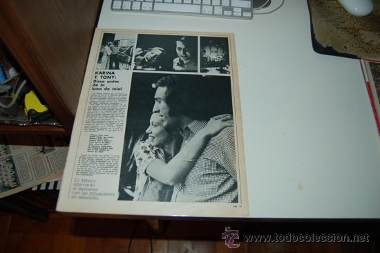 Collezionismo di Riviste e Giornali: KARINA Y TONY LUZ: Reportaje gr&aacute;fico de 1973