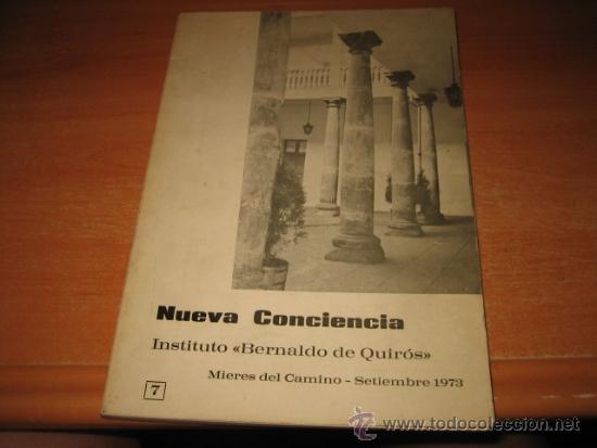 Coleccionismo de revistas y peri&oacute;dicos: NUEVA CONCIENCIA INSTITUTO BERNALDO DE QUIROS MIERES DEL CAMINO REVISTA DIRIGIDA CARMEN DIAZ CASTA&Ntilde;O