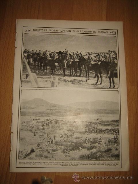 Coleccionismo de Revistas y Peri&oacute;dicos: NUESTRAS TROPAS OPERANDO ALREDEDOR DE TETUAN HOJA REVISTA NUEVO MUNDO 1913