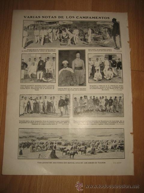 Coleccionismo de Revistas y Peri&oacute;dicos: VARIAS NOTAS DE LOS CAMPAMENTOS MILITARES HOJA REVISTA NUEVO MUNDO 1912