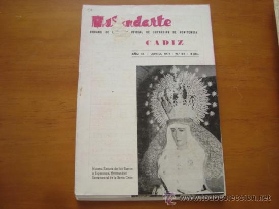 Coleccionismo de Revistas y Peri&oacute;dicos: revista semana santa cadiz, ESTANDARTE, COFRADIAS DE PENITENCIA 1971 N 94