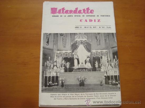 Coleccionismo de Revistas y Peri&oacute;dicos: revista semana santa cadiz, ESTANDARTE, COFRADIAS DE PENITENCIA 1971 N 93