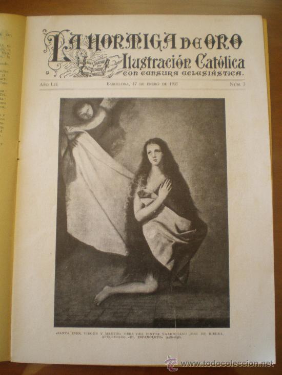 Coleccionismo de revistas y peri&oacute;dicos: LA HORMIGA DE ORO N&ordm; 3 (17/01/35) TOLOSA ARANZAZU EL ESPA&Ntilde;OLETO GUILLERIAS SAN ROMAN DE SAU GERONA