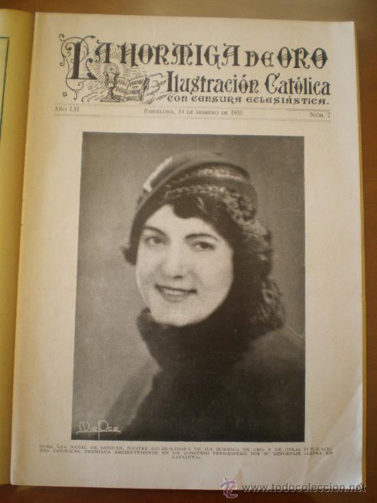 Coleccionismo de revistas y peri&oacute;dicos: LA HORMIGA DE ORO N&ordm; 7 (14/2/35) MALLORCA AVILA TOLEDO PERRO SAN BERNARDO VILLANUEVA Y GELTRU BILBAO