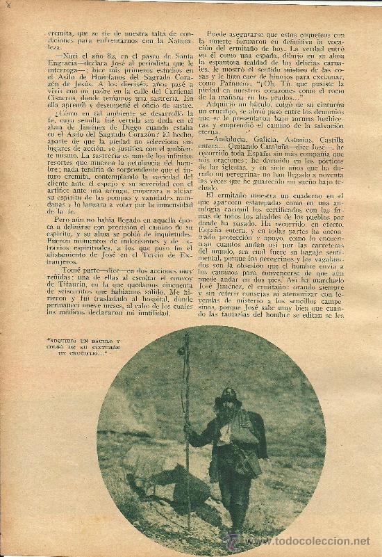Collezionismo di Riviste e Giornali: El ermita&ntilde;o de la sierra de Guadarrama / por Leandro Blanco - 1933