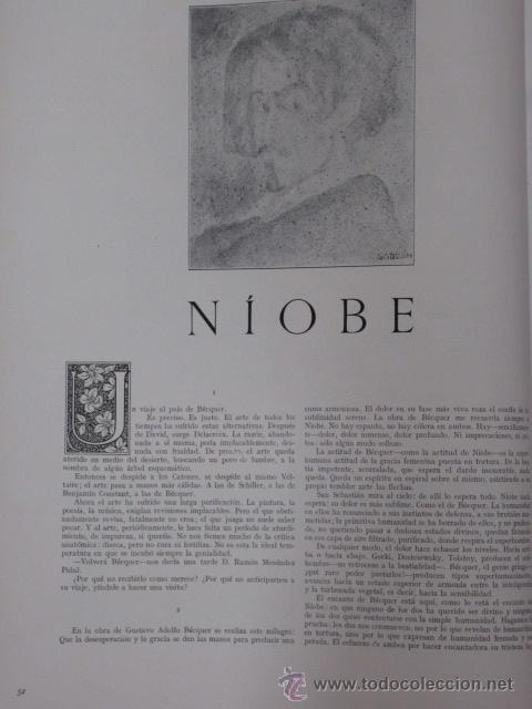 Colecionismo de Revistas e Jornais: N&iacute;obe / relato de Benjam&iacute;n Jarn&eacute;s con dibujo de Garr&aacute;n - 1929 * COSM&Oacute;POLIS *