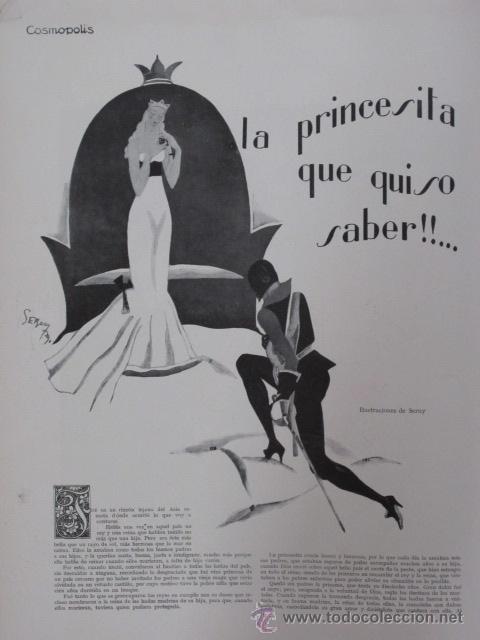 Coleccionismo de Revistas y Peri&oacute;dicos: La princesita que quiso saber/ cuento de Margarita de la Rocca, il.  Serny - 1929 * COSM&Oacute;POLIS *